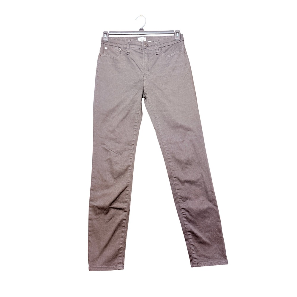 J.Crew Toothpick Pants Women 28 Black Excellent 9" High-Rise‎ Skinny